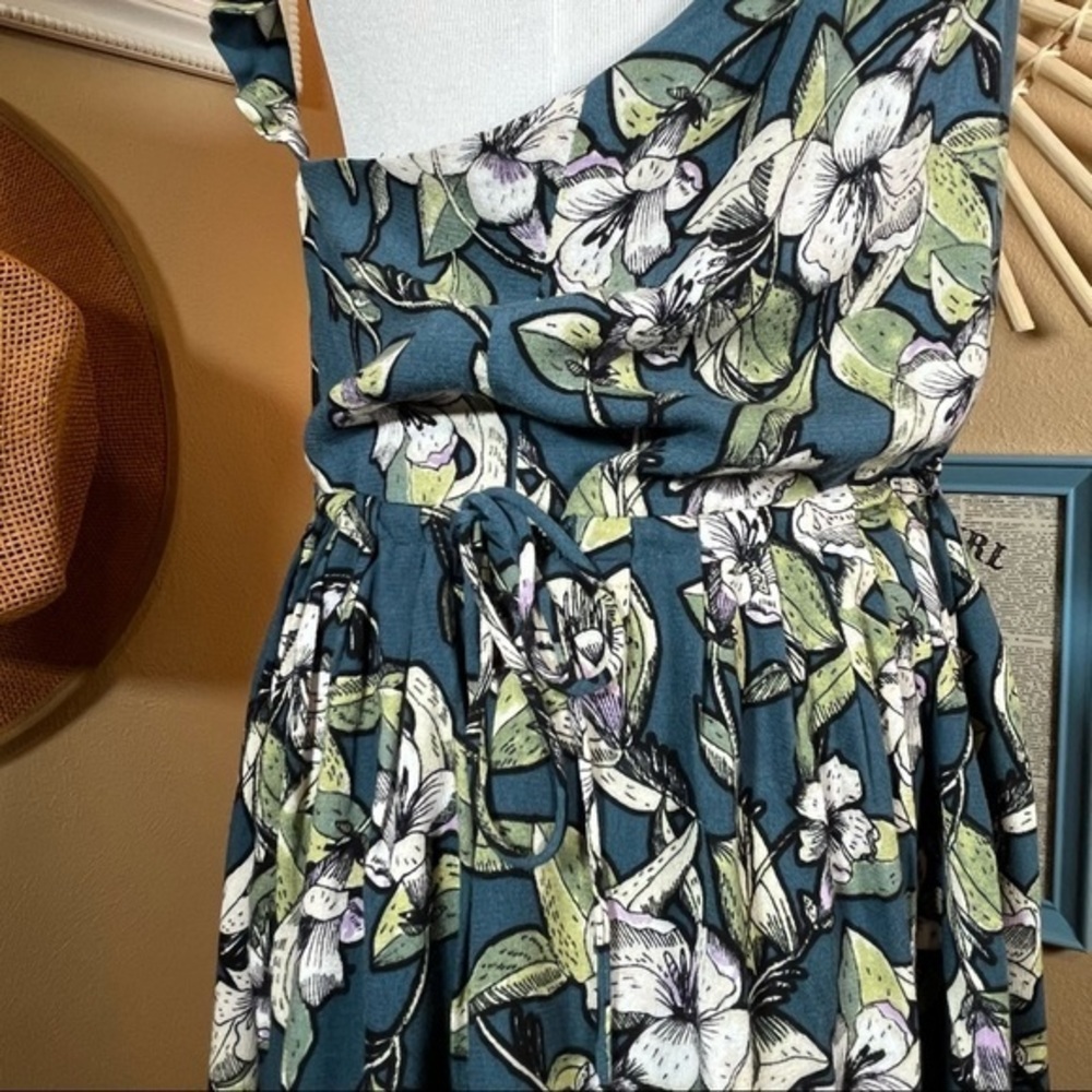 FREE PEOPLE Dear You Mini Dress in Blue Combo - Women’s Small - Picture 8 of 11